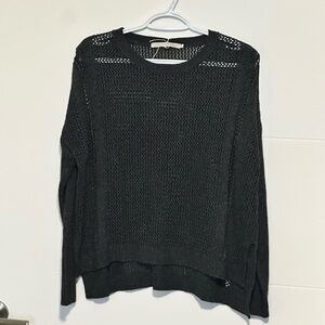 Elegant Black Women's Knit Sweater